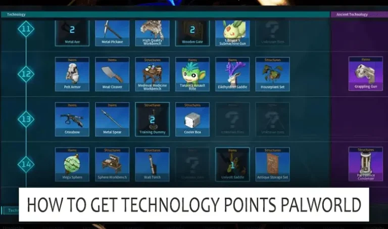 How to Get Technology Points Palworld?